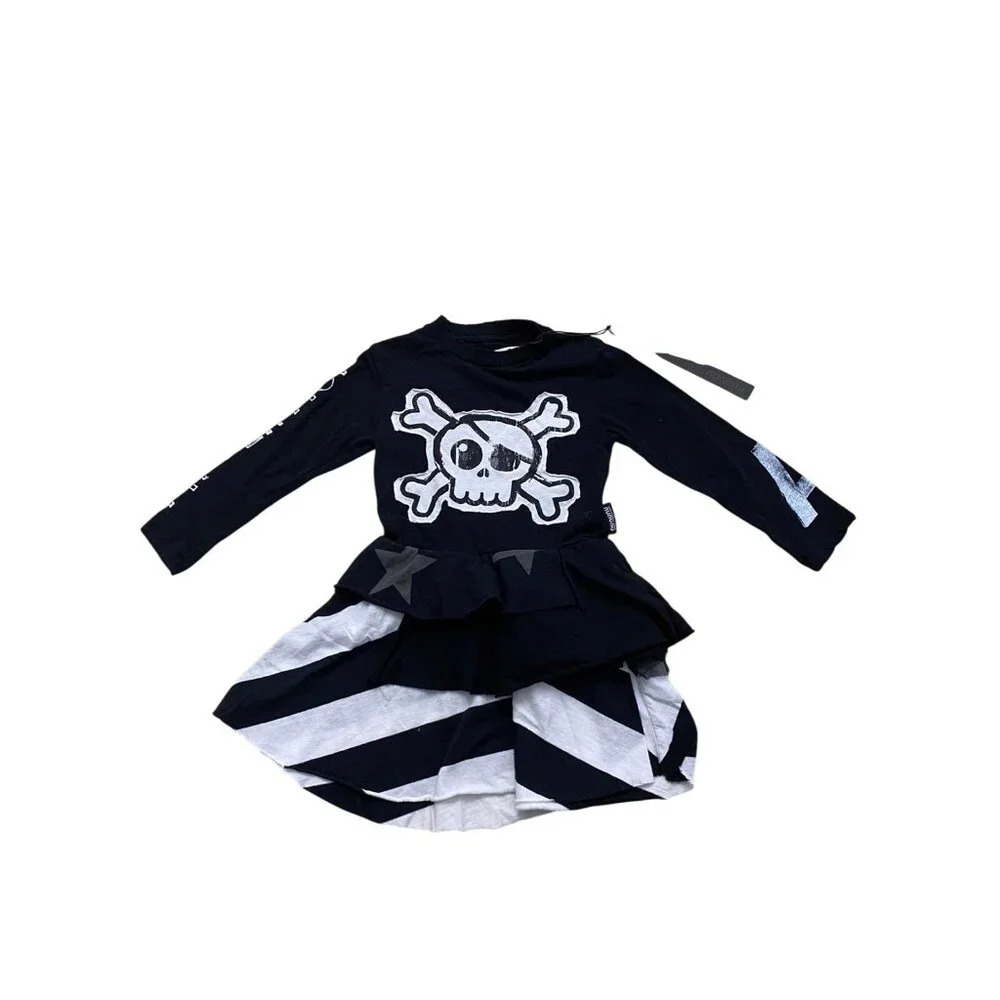 Nununu Mash Up Layered Dress in Black - Picture 3 of 6